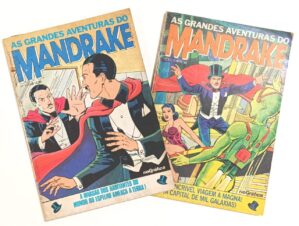 As Grandes Aventuras do MandraKe # 1 e 2, formatinho, RGE 1988. HQ/Gibi