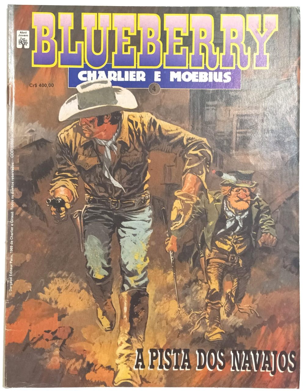 | Casa do Colecionador Blueberry (Charlier e Moebius). Coleção completa, Abril-1990. HQ/Gibi