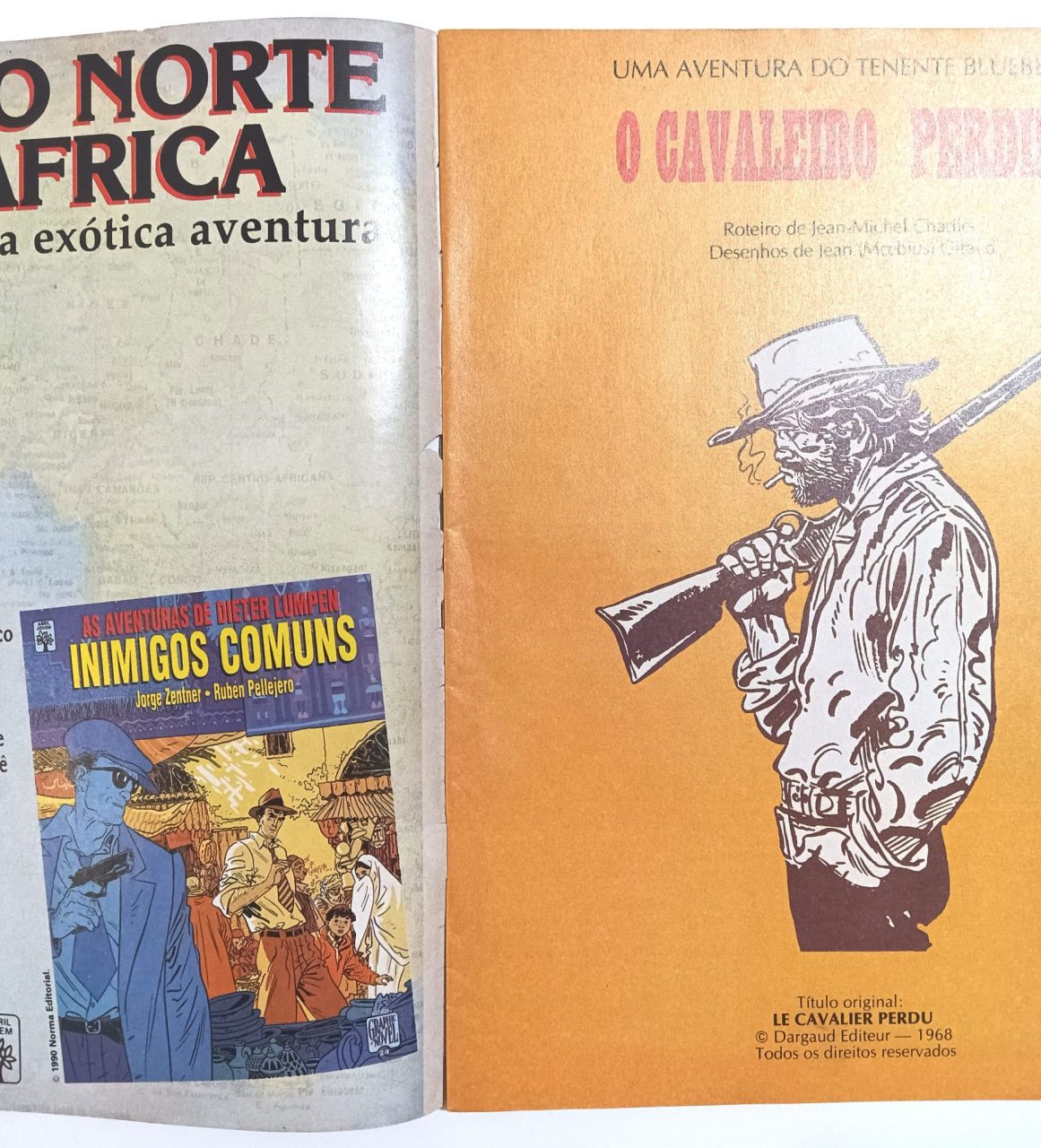 | Casa do Colecionador Blueberry (Charlier e Moebius). Coleção completa, Abril-1990. HQ/Gibi