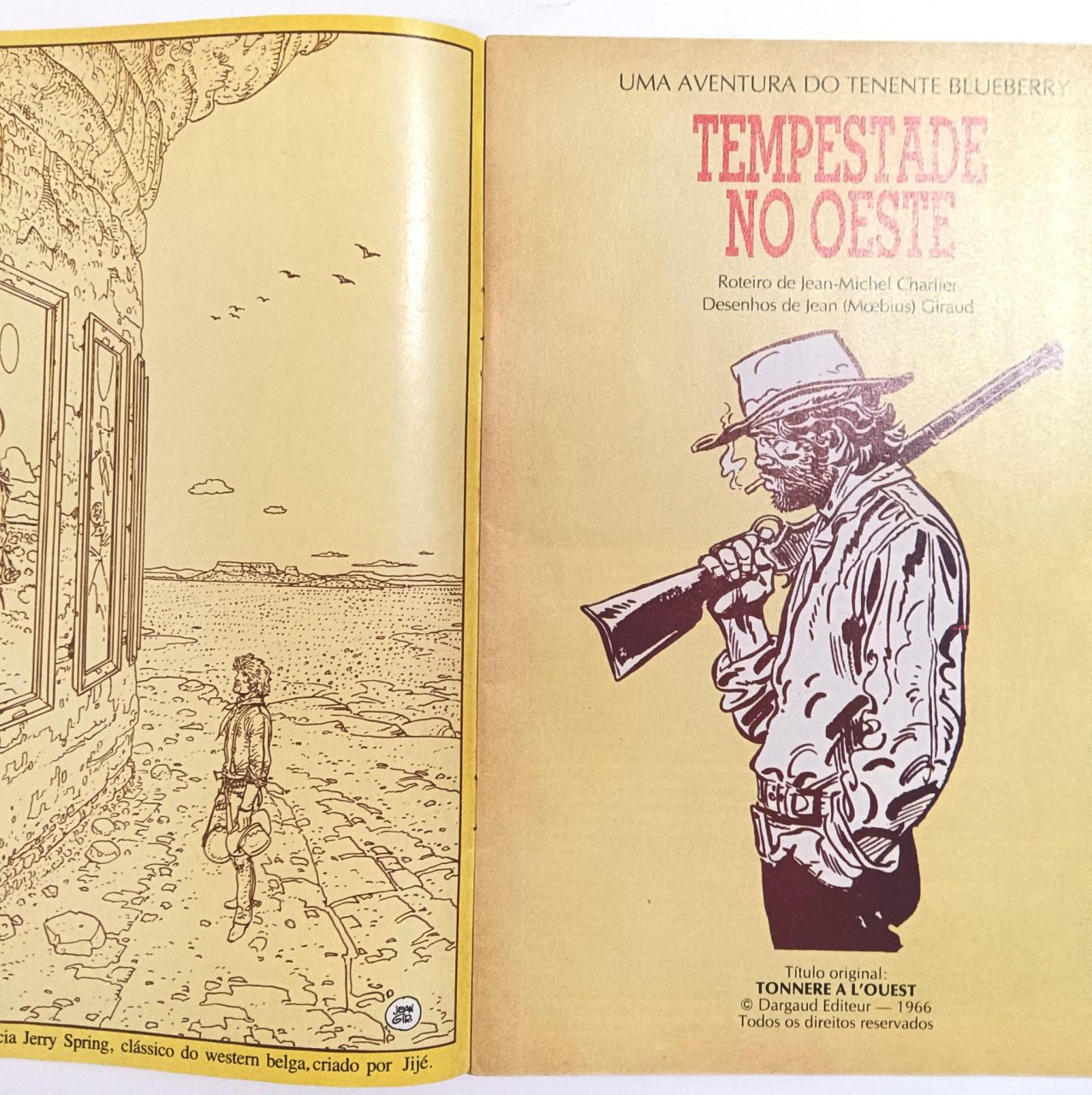 | Casa do Colecionador Blueberry (Charlier e Moebius). Coleção completa, Abril-1990. HQ/Gibi