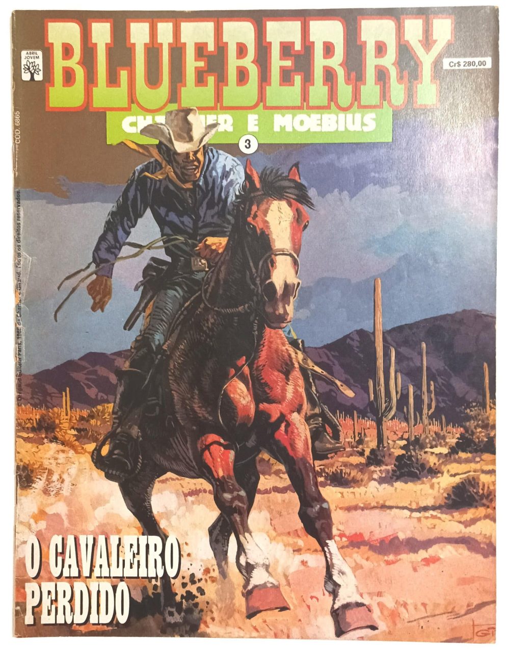 | Casa do Colecionador Blueberry (Charlier e Moebius). Coleção completa, Abril-1990. HQ/Gibi