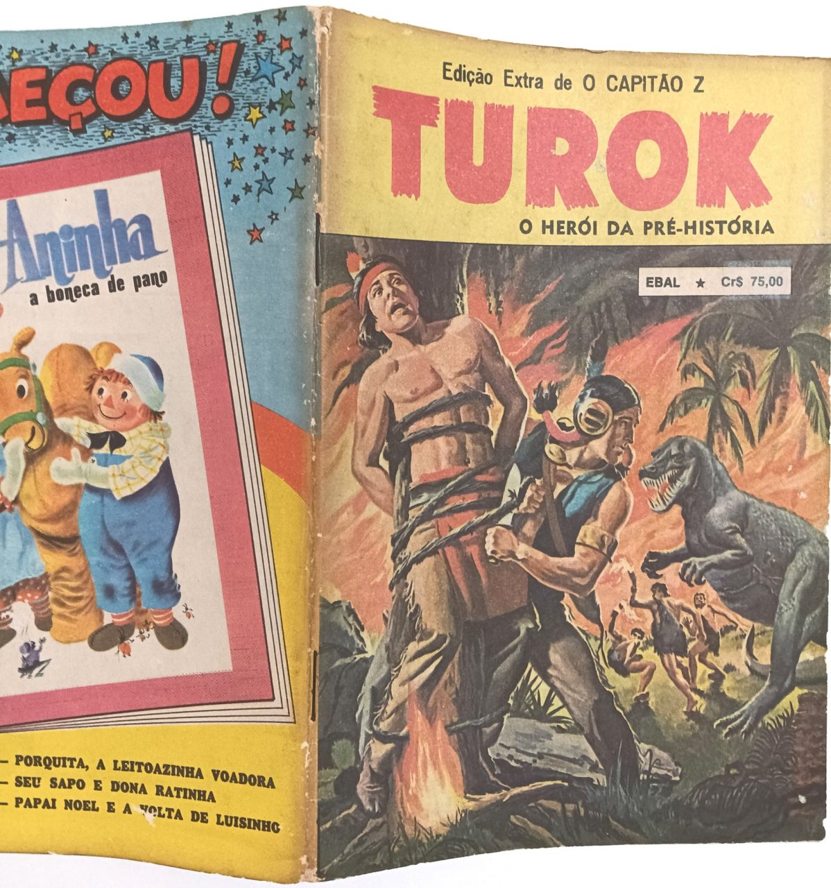 | Casa do Colecionador Edição Extra de O Capitão Z Turok Ebal-1982. HQ/Gibi