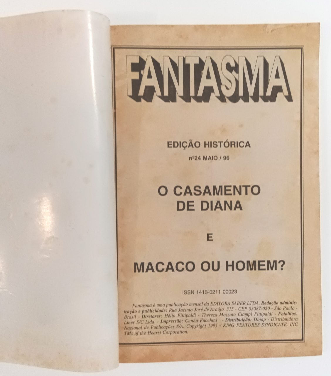 | Casa do Colecionador Fantasma Edição Histórica #24,25,26,32 (formatinho) Saber 1996/97. HQ/Gibi