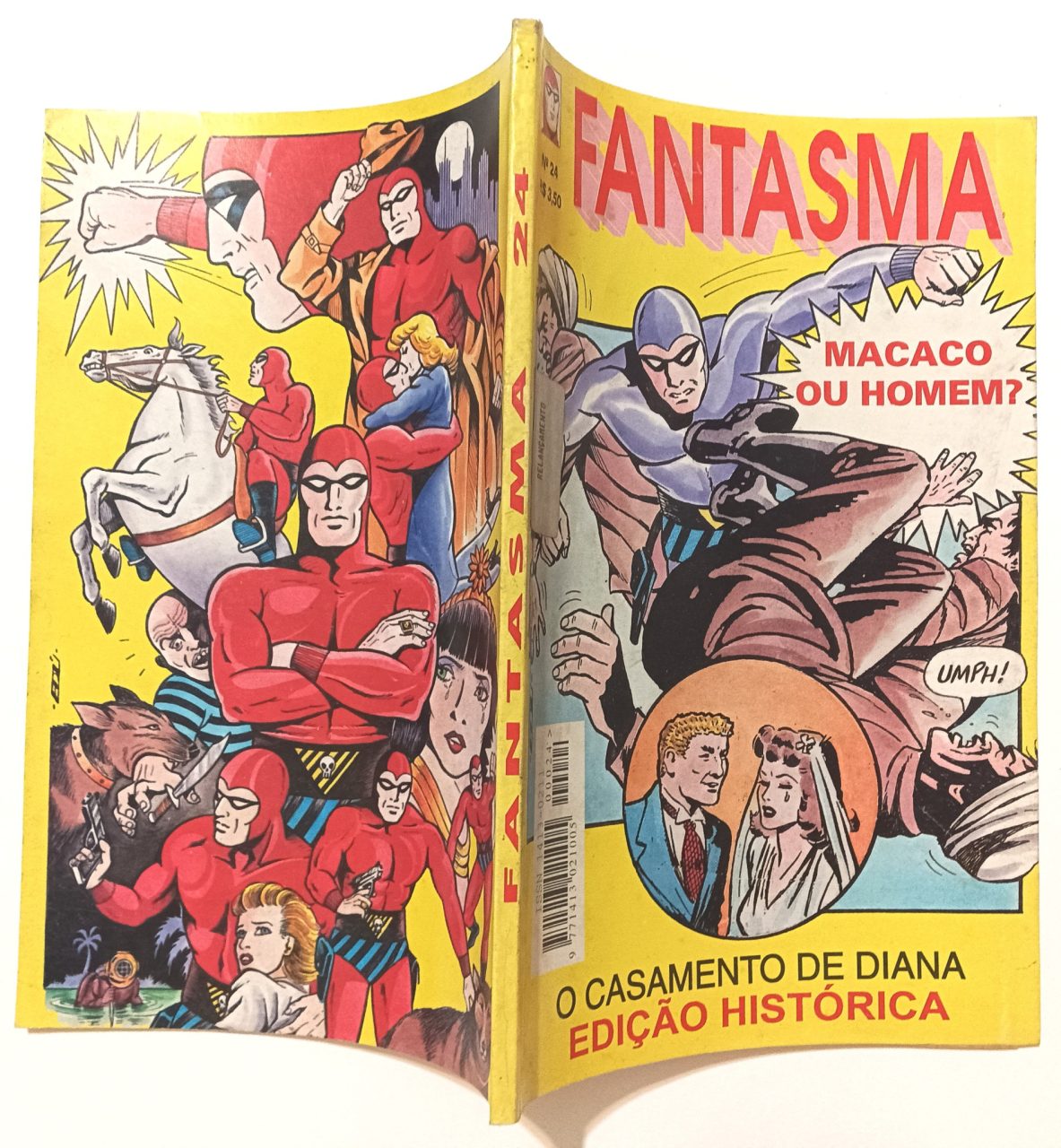 | Casa do Colecionador Fantasma Edição Histórica #24,25,26,32 (formatinho) Saber 1996/97. HQ/Gibi