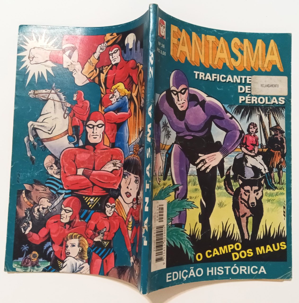 | Casa do Colecionador Fantasma Edição Histórica #24,25,26,32 (formatinho) Saber 1996/97. HQ/Gibi