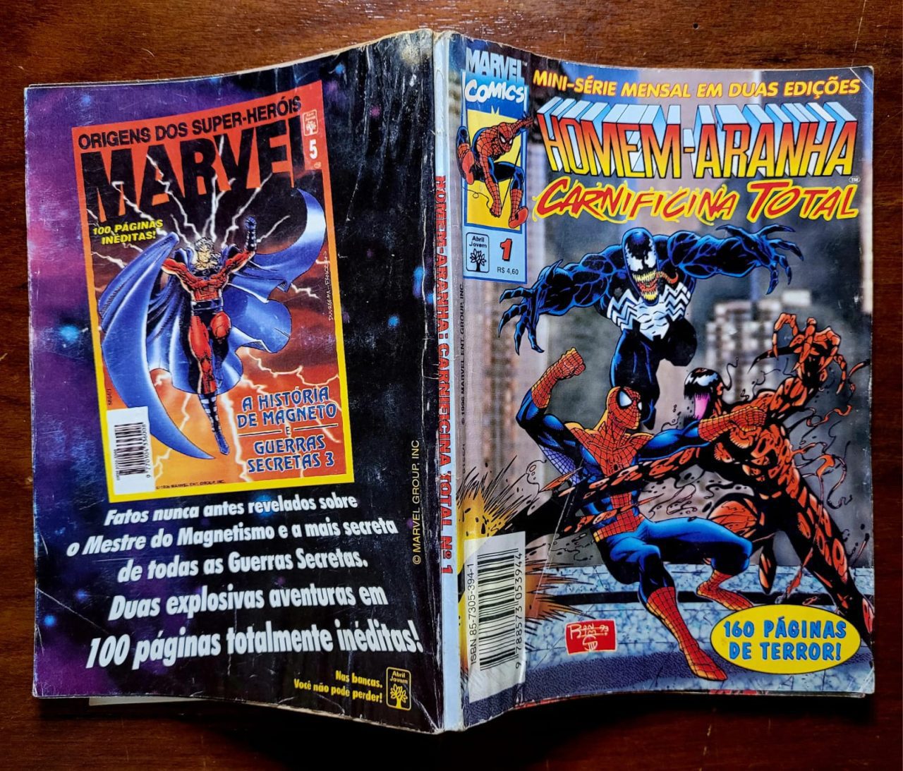 | Casa do Colecionador Homem Aranha - Carnificina Total - Mini Série em duas Edições - Setembro e Outubro de 1996 (HQ/Gibi)