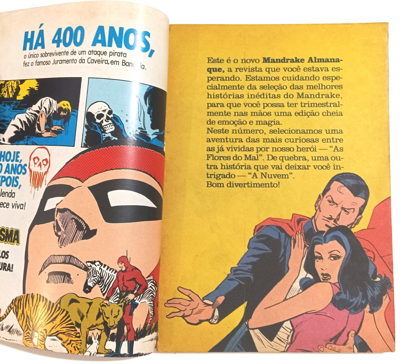 | Casa do Colecionador Mandrake Almanaque nº 1, formatinho, RGE 1986. HQ/Gibi