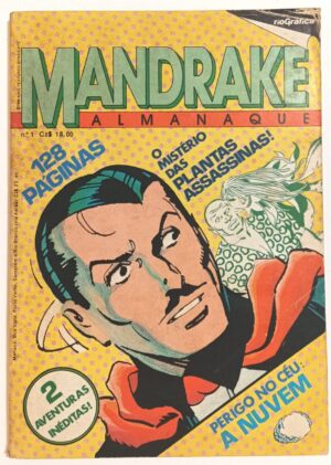 Mandrake Almanaque nº 1, formatinho, RGE 1986. HQ/Gibi