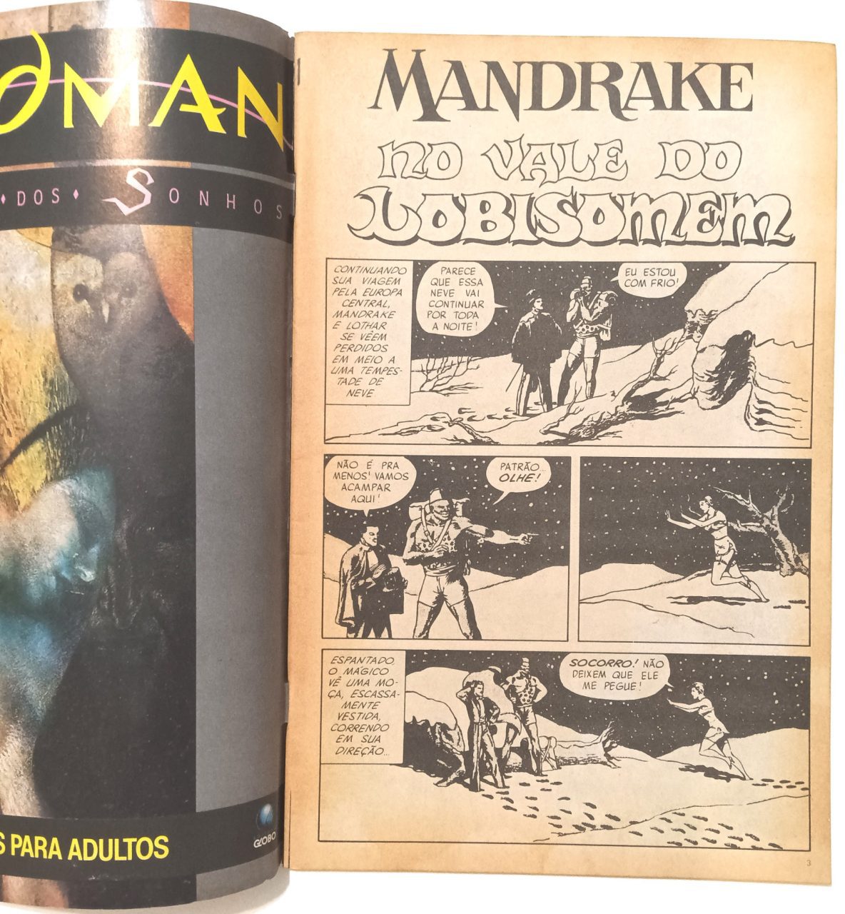 | Casa do Colecionador Mandrake coleção #5 e 6 Globo/1990. HQ/Gibi