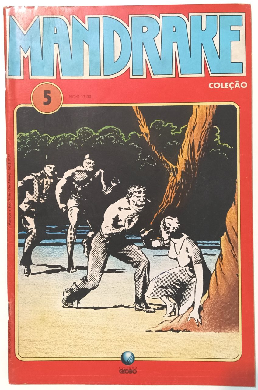 | Casa do Colecionador Mandrake coleção #5 e 6 Globo/1990. HQ/Gibi