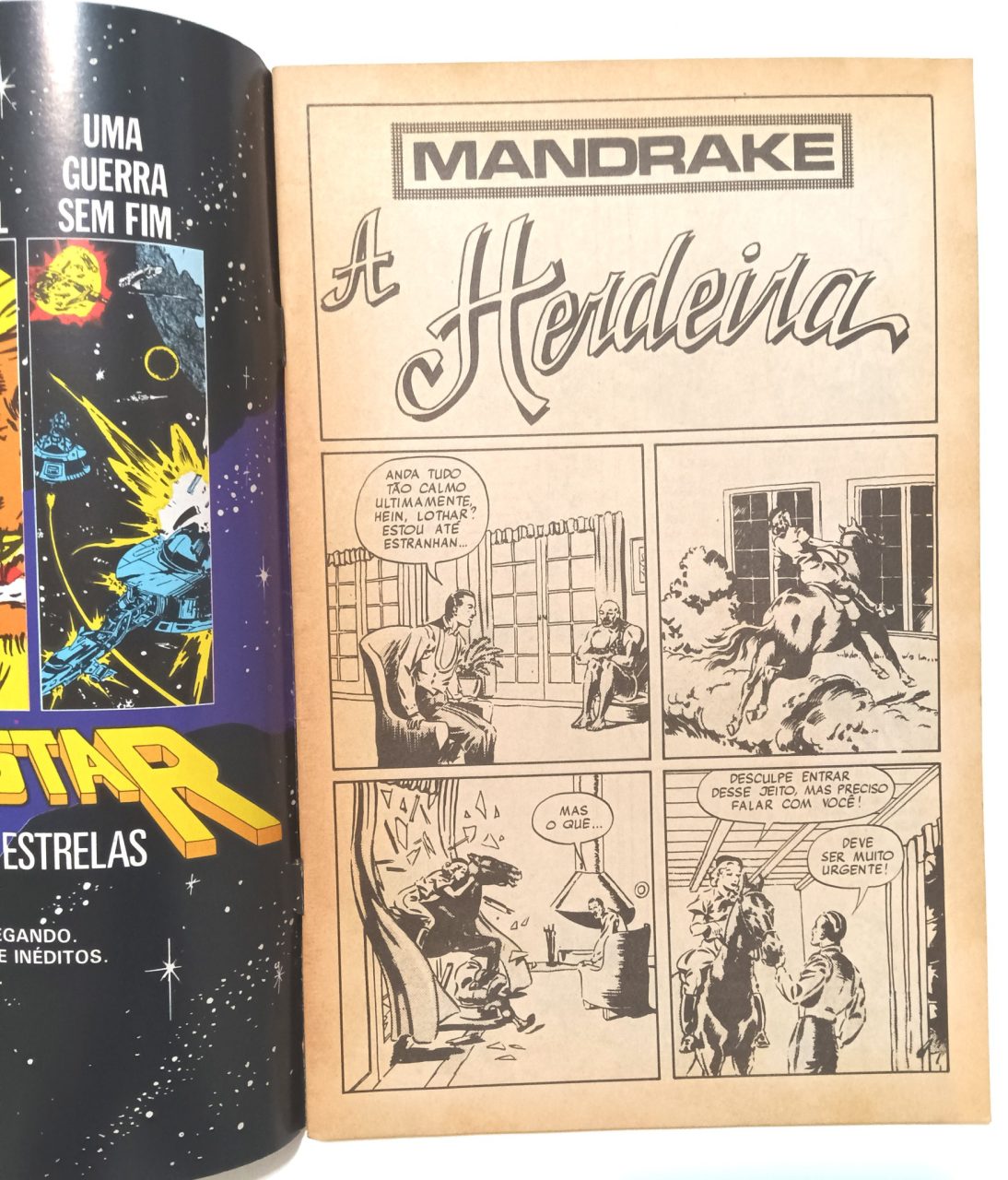 | Casa do Colecionador Mandrake coleção #8 e10 Globo/1990. HQ/Gibi