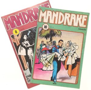 Mandrake coleção #8 e10 Globo/1990. HQ/Gibi