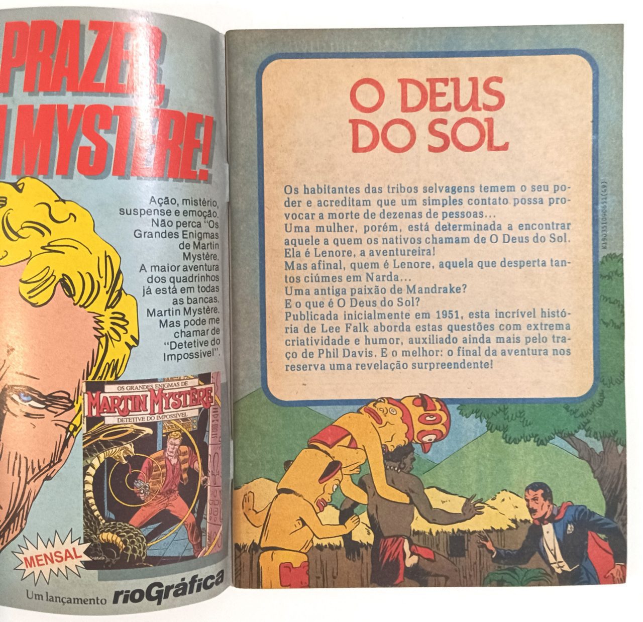 | Casa do Colecionador Mandrake Especial #3,4,7,8 e 26, formatinho, RGE 1987/ 89. HQ/Gibi