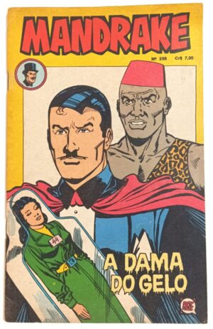 Mandrake nº 256, formatinho, RGE 1977. HQ/Gibi