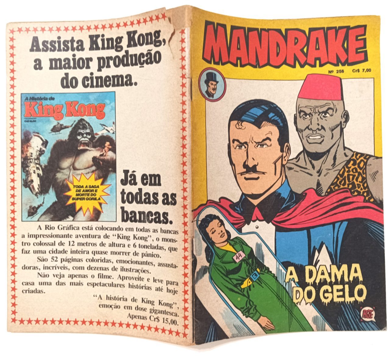 | Casa do Colecionador Mandrake nº 256, formatinho, RGE 1977. HQ/Gibi