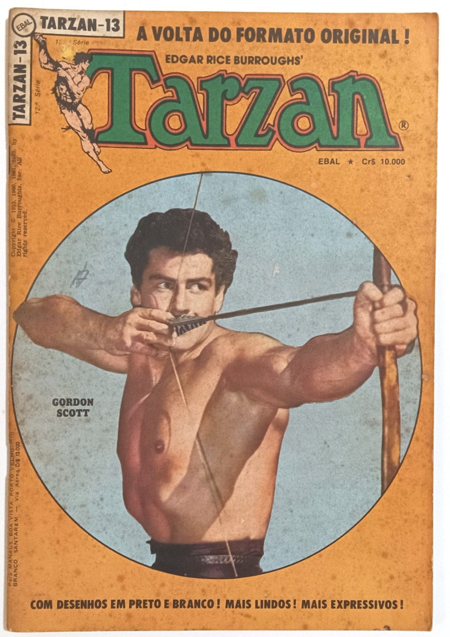 | Casa do Colecionador Tarzan nº 13, 12ª série, Ebal -1986. HQ/Gibi