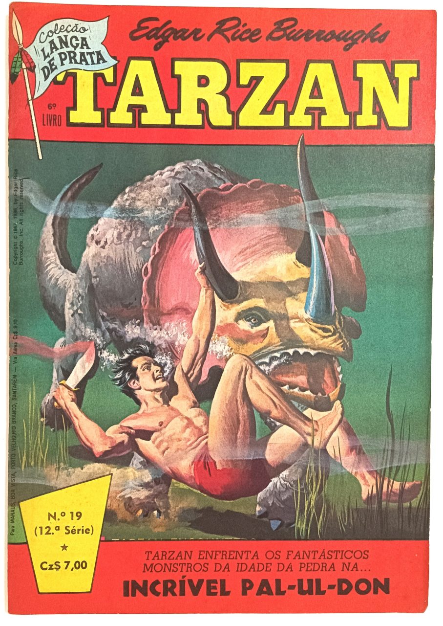 | Casa do Colecionador Tarzan nº 19, 12ª série, Ebal -1986. HQ/Gibi