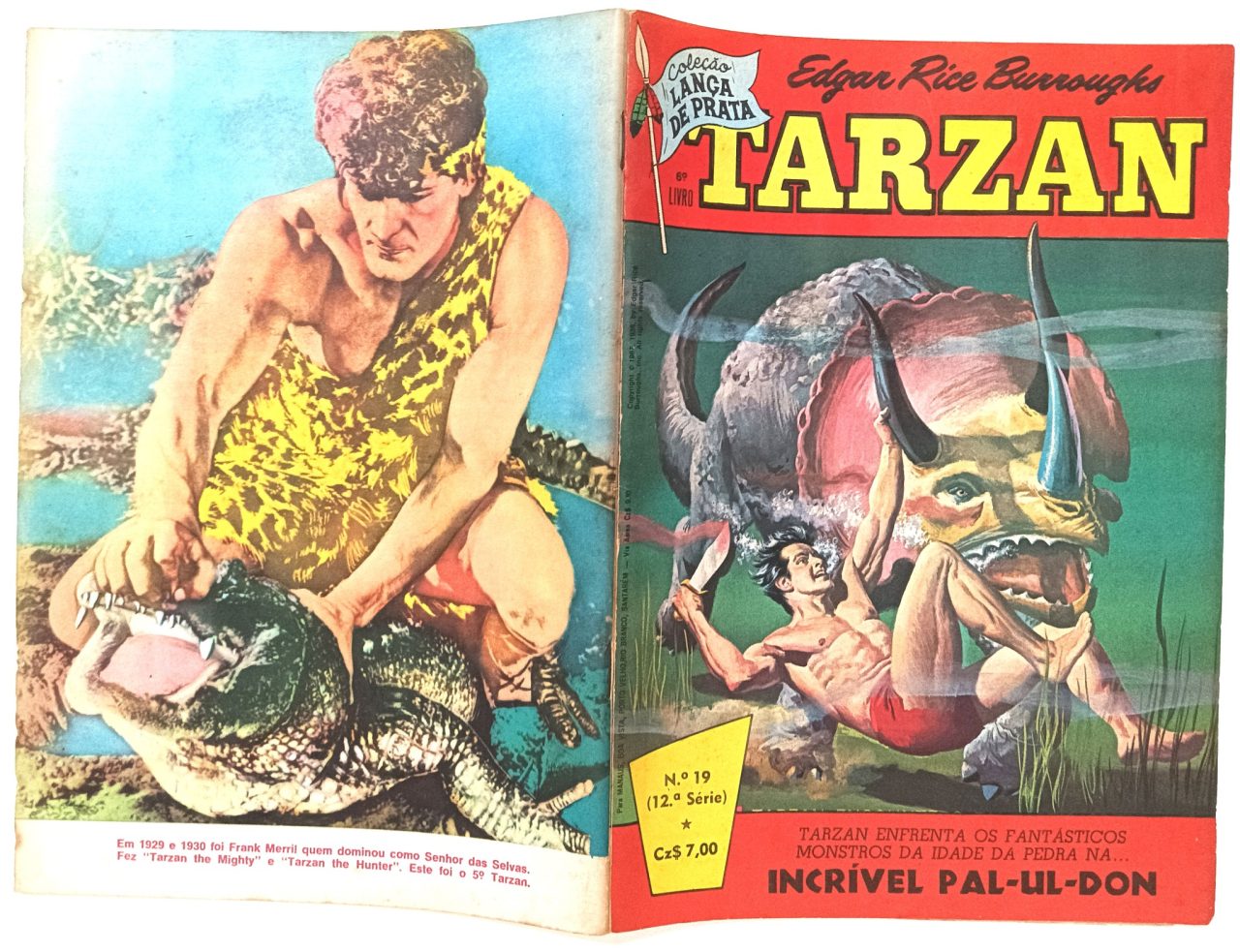 | Casa do Colecionador Tarzan nº 19, 12ª série, Ebal -1986. HQ/Gibi