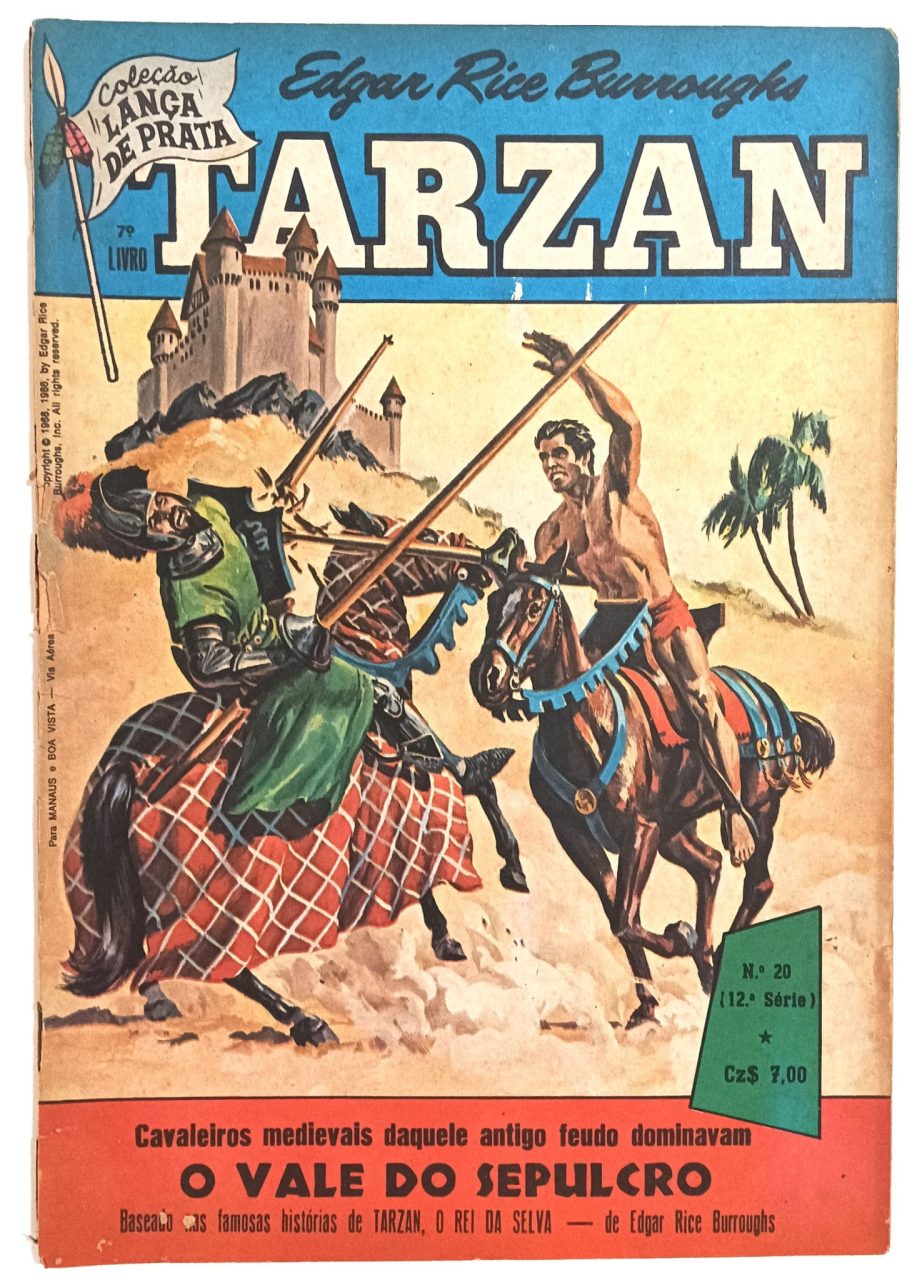 | Casa do Colecionador Tarzan nº 20, 12ª série, Ebal -1986. HQ/Gibi