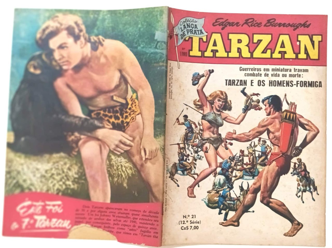 | Casa do Colecionador Tarzan nº 21, 12ª série, Ebal -1986. HQ/Gibi