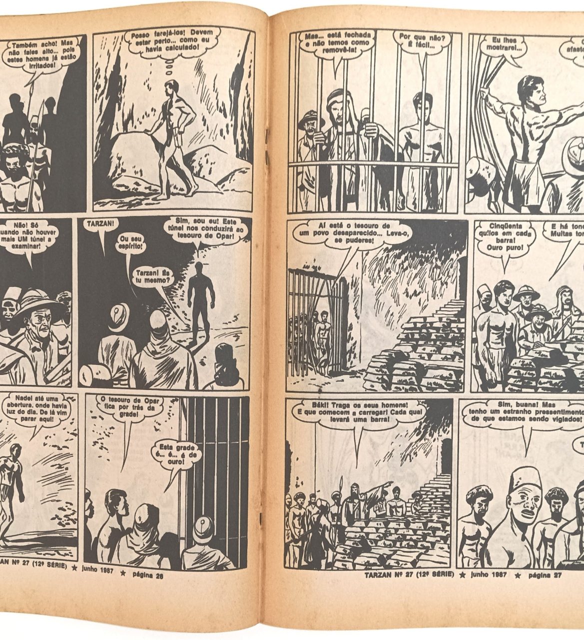 | Casa do Colecionador Tarzan nº 27, 12ª série, Ebal -19867. HQ/Gibi