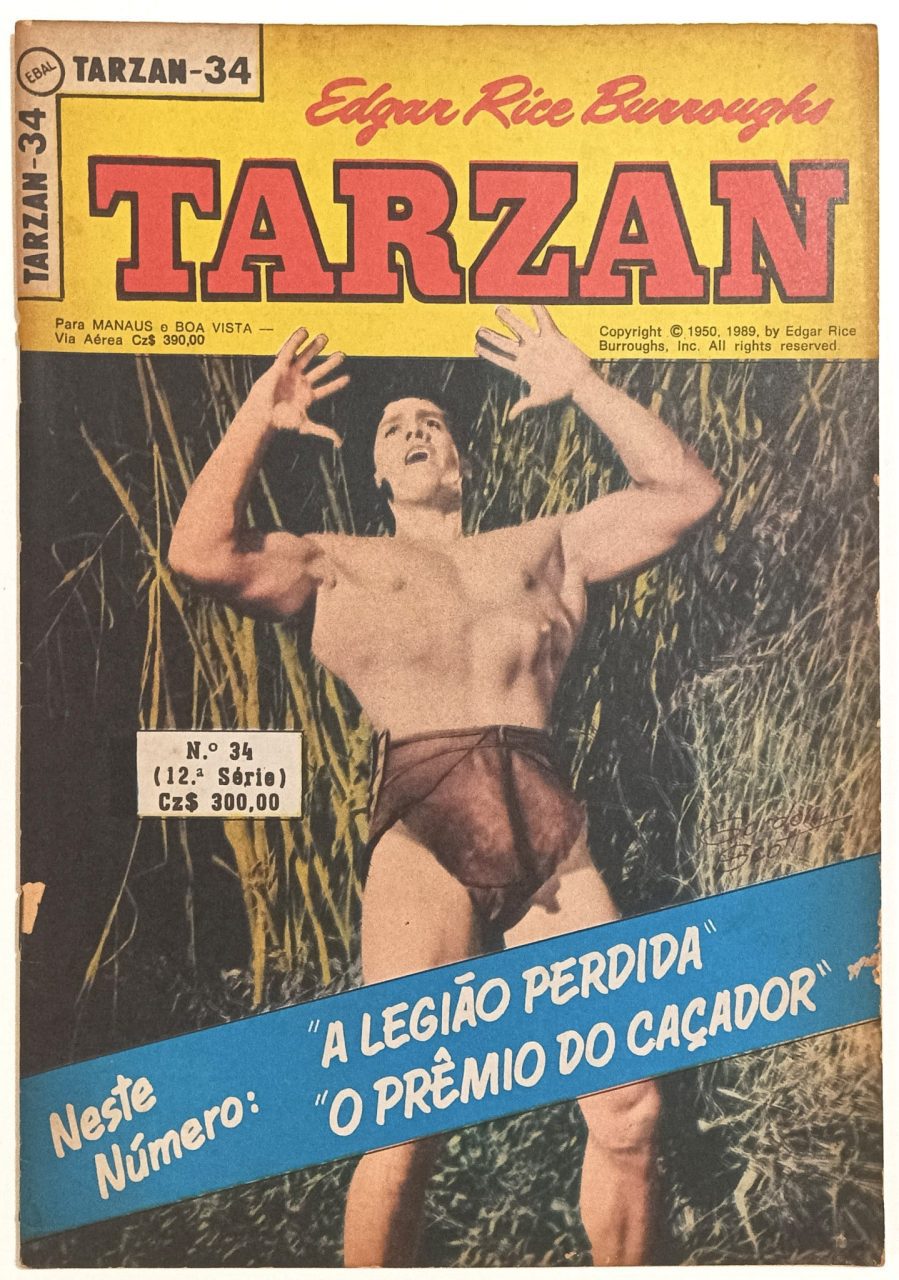 | Casa do Colecionador Tarzan nº 34, 12ª série, Ebal -1989. HQ/Gibi