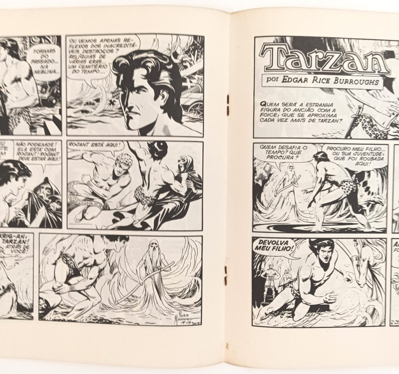| Casa do Colecionador Tarzan/Russ Manning nº3 Ebal -1977. HQ/Gibi/Álbum