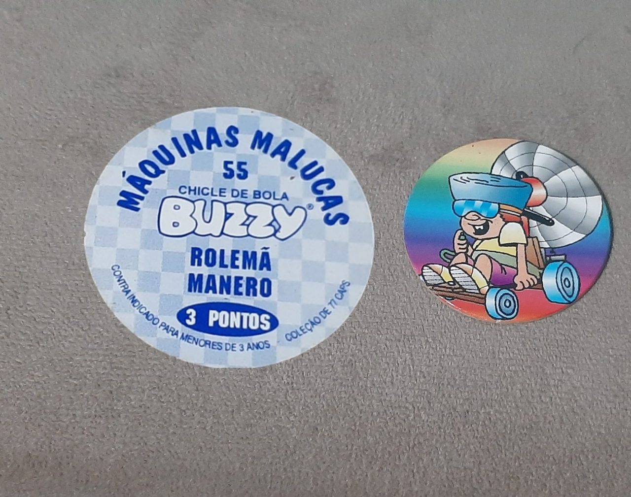 | Casa do Colecionador Tazo Chicle de bola Buzzy Maquinas malucas N 55
