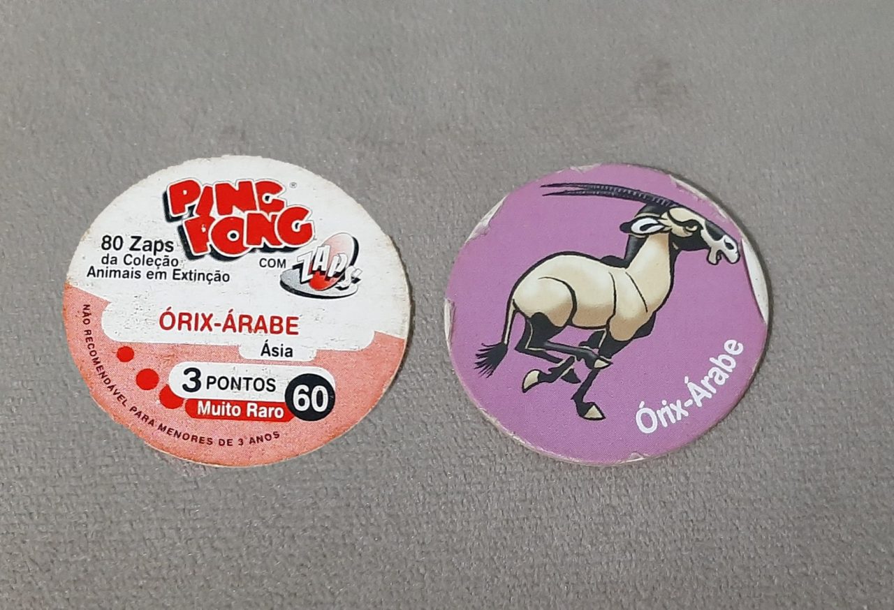 | Casa do Colecionador Tazo Ping Pong Animais em Extinção N 60