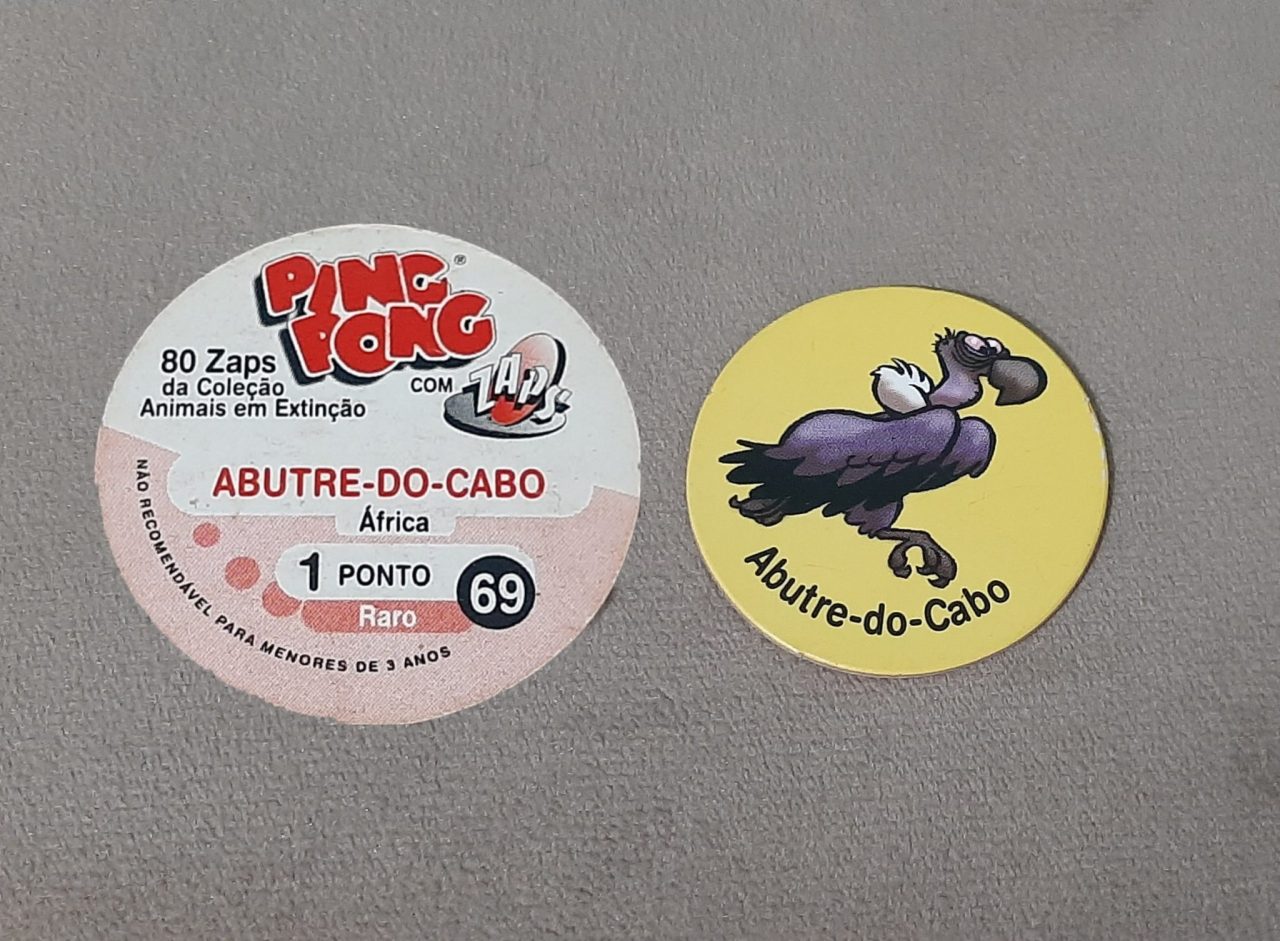 | Casa do Colecionador Tazo Ping Pong Animais em Extinção N 69