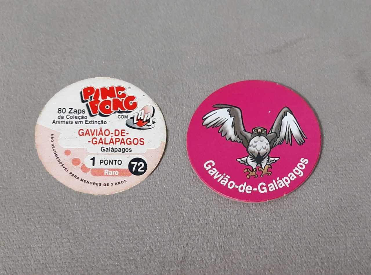 | Casa do Colecionador Tazo Ping Pong Animais em Extinção N 72