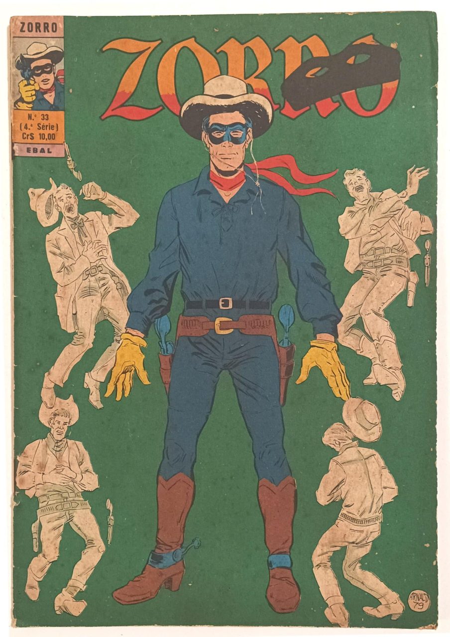 | Casa do Colecionador Zorro, 4ª série, nº33. Ebal/1979. HQ/Gibi