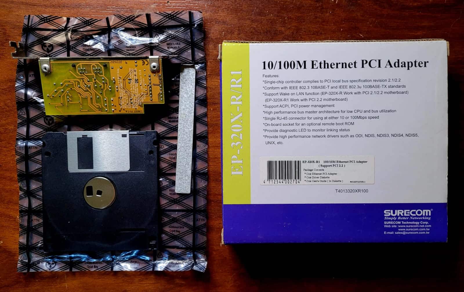 | Casa do Colecionador 10/100M Ethernet PCI Adapter (Surecom)