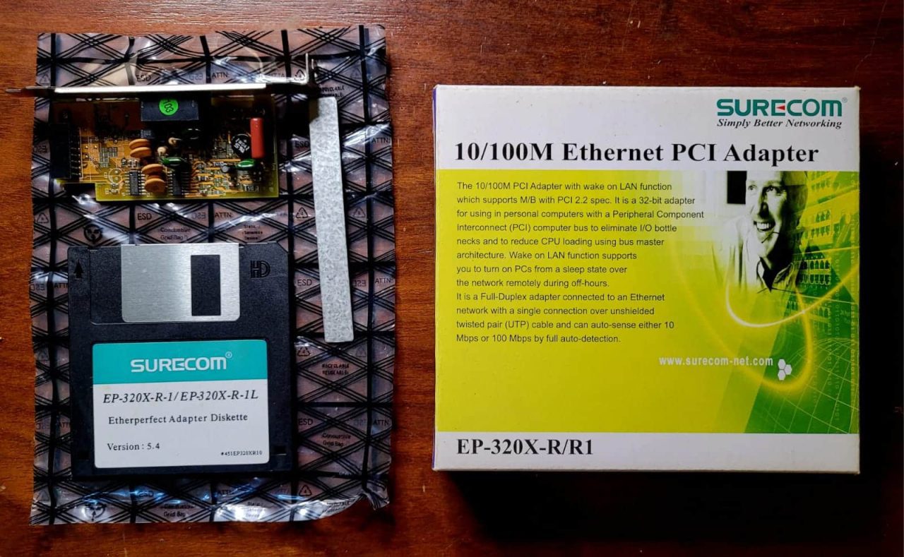 | Casa do Colecionador 10/100M Ethernet PCI Adapter (Surecom)