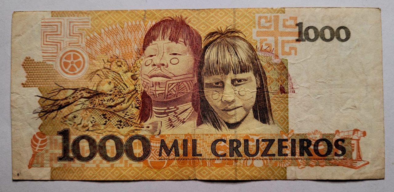 | Casa do Colecionador 1.000 (Mil Cruzeiros Reais) Cédula C217 - MBC (Ano 1990)