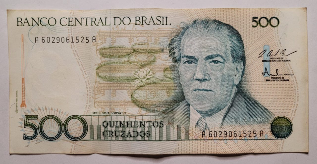 | Casa do Colecionador 500 (Quinhentos Cruzados) - Cédula C191 - MBC/SOB (Ano 1987)