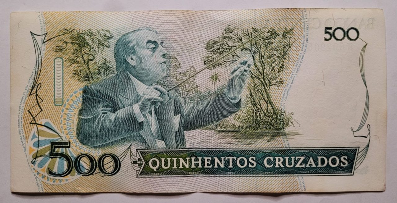 | Casa do Colecionador 500 (Quinhentos Cruzados) - Cédula C191 - MBC/SOB (Ano 1987)