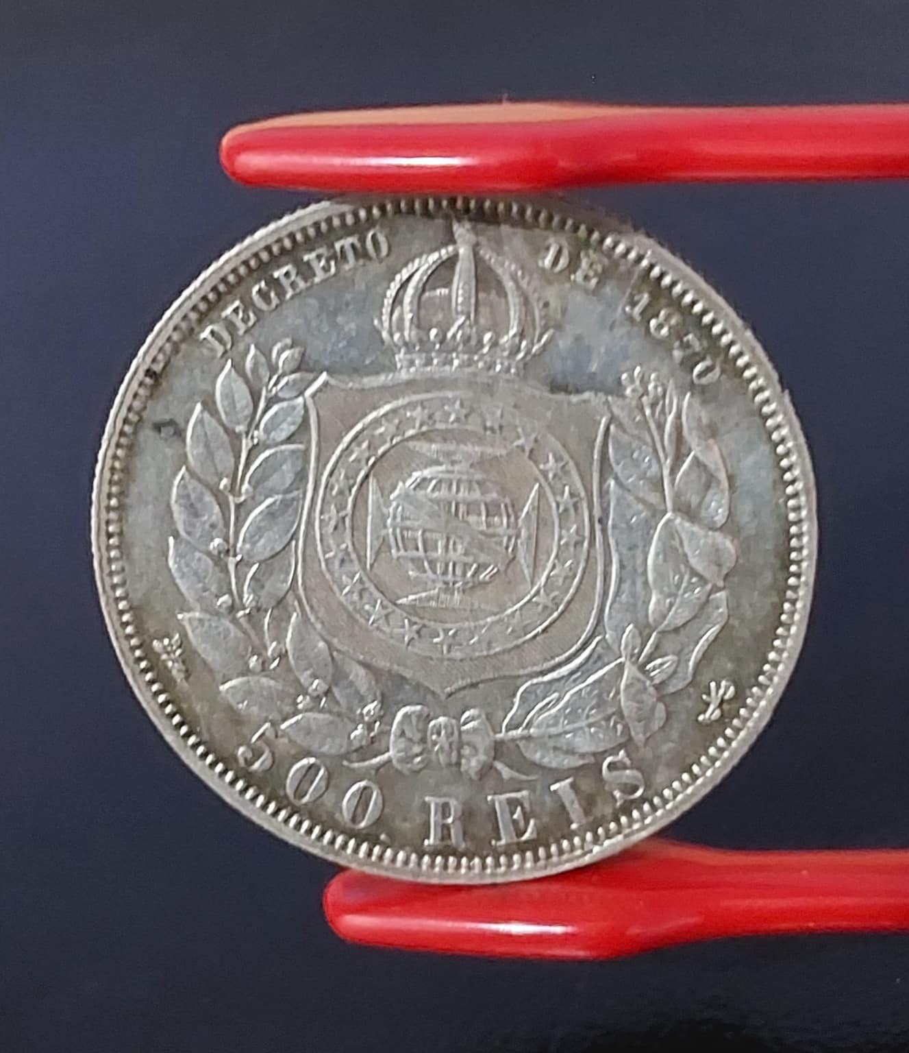 | Casa do Colecionador 500 Réis 1888 MBC *variante com rabicho *