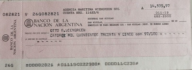 CHEQUE BANCÁRIO