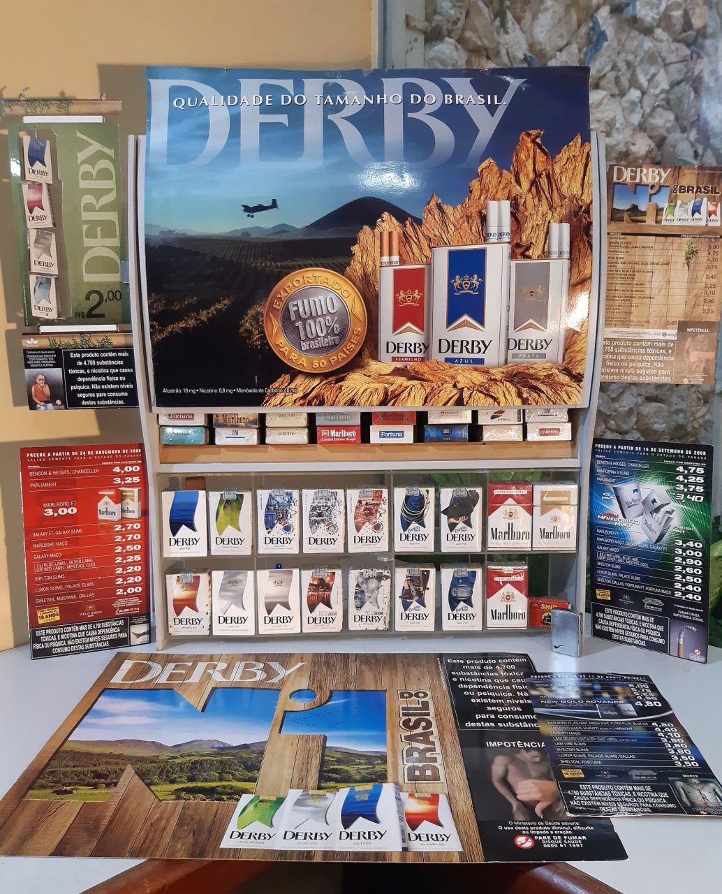 Coleção Cigarros e Propagandas Derby