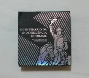 Estojo Bco Central do Brasil - 5 Reais - 1822 / 2022 = Bicentenário da Independência do Brasil