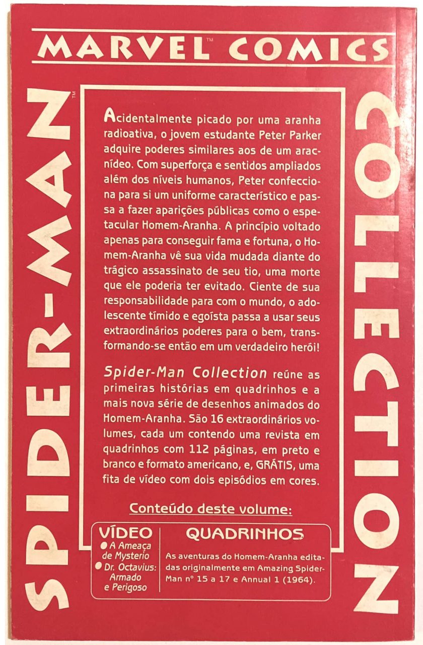 | Casa do Colecionador Homem-Aranha, Spider-Man Collection nº4, Abril-1996. HQ/Gibi/Clássicos
