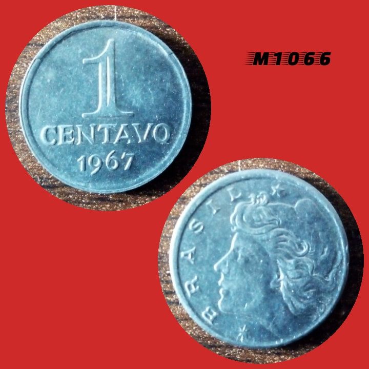 | Casa do Colecionador Moeda 1 centavo - Aço Inox - 2,6g - 17mm - 1967 - M1066