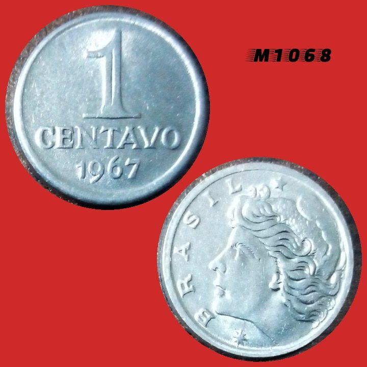 | Casa do Colecionador Moeda 1 centavo - Aço Inox - 2,6g - 17mm - 1967 - M1068