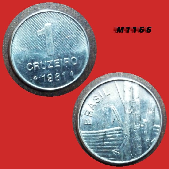 | Casa do Colecionador Moeda 1 cruzeiro - Aço Inox - 3,2g - 20mm - 1981 - M1166