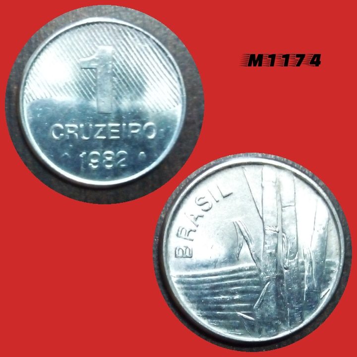 | Casa do Colecionador Moeda 1 cruzeiro - Aço Inox - 3,2g - 20mm - 1982 - M1174