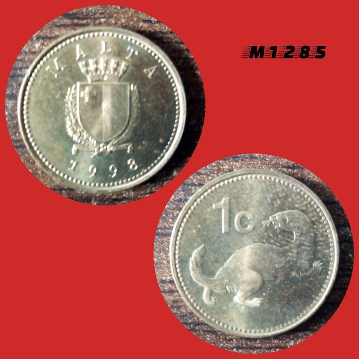 | Casa do Colecionador Moeda Malta - 1 centimo - Níquel Latão - 2,81g - 18mm - 1998 - M1285