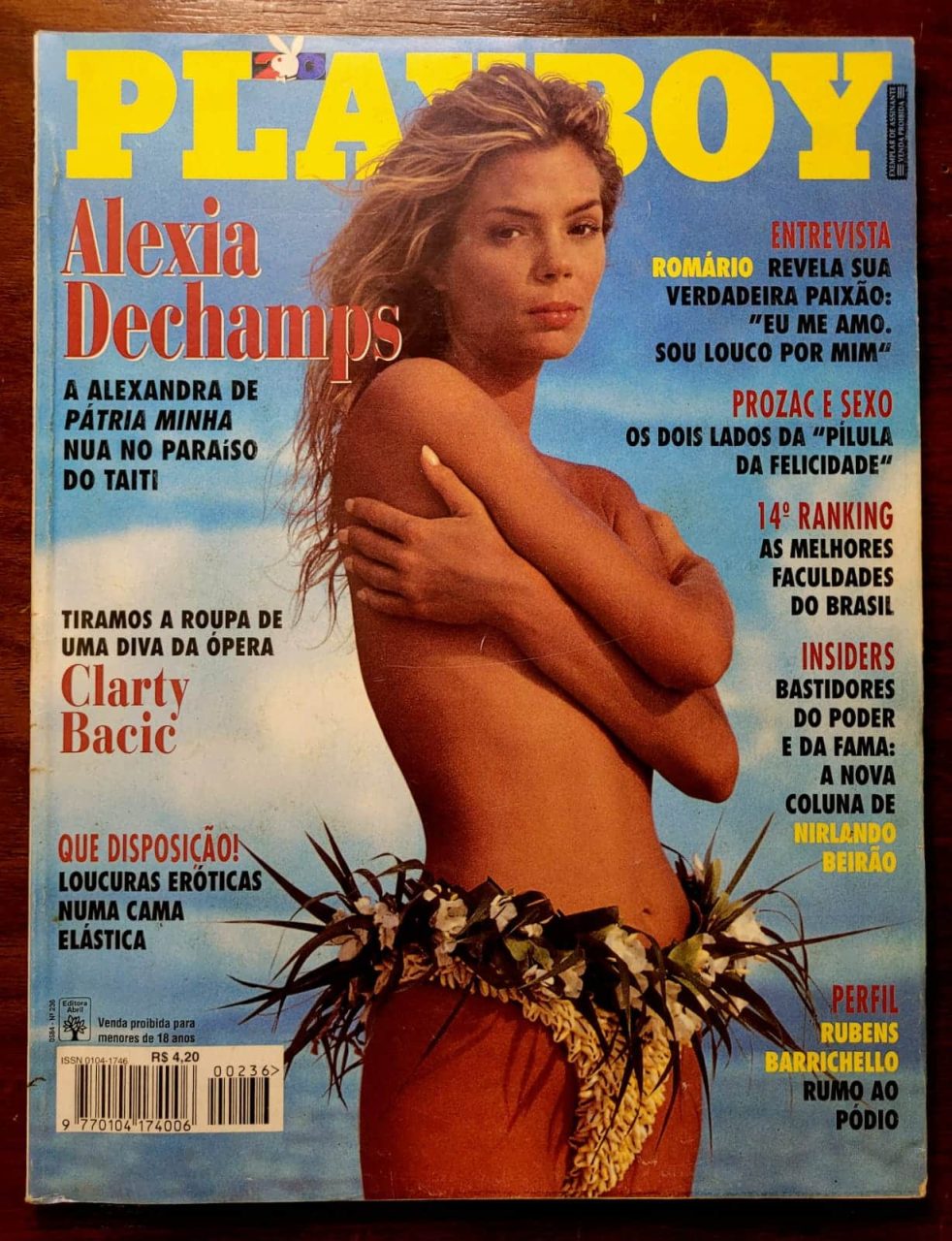 | Casa do Colecionador Playboy Nº 236 - Alexia Dechamps (Revista com Pôster) Março 1995