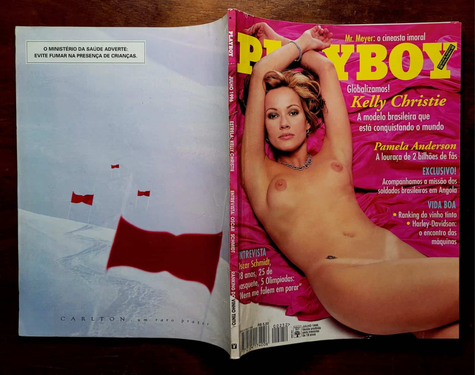 | Casa do Colecionador Playboy Nº 252 - Kelly Christie (Revista com Pôster) Julho 1996