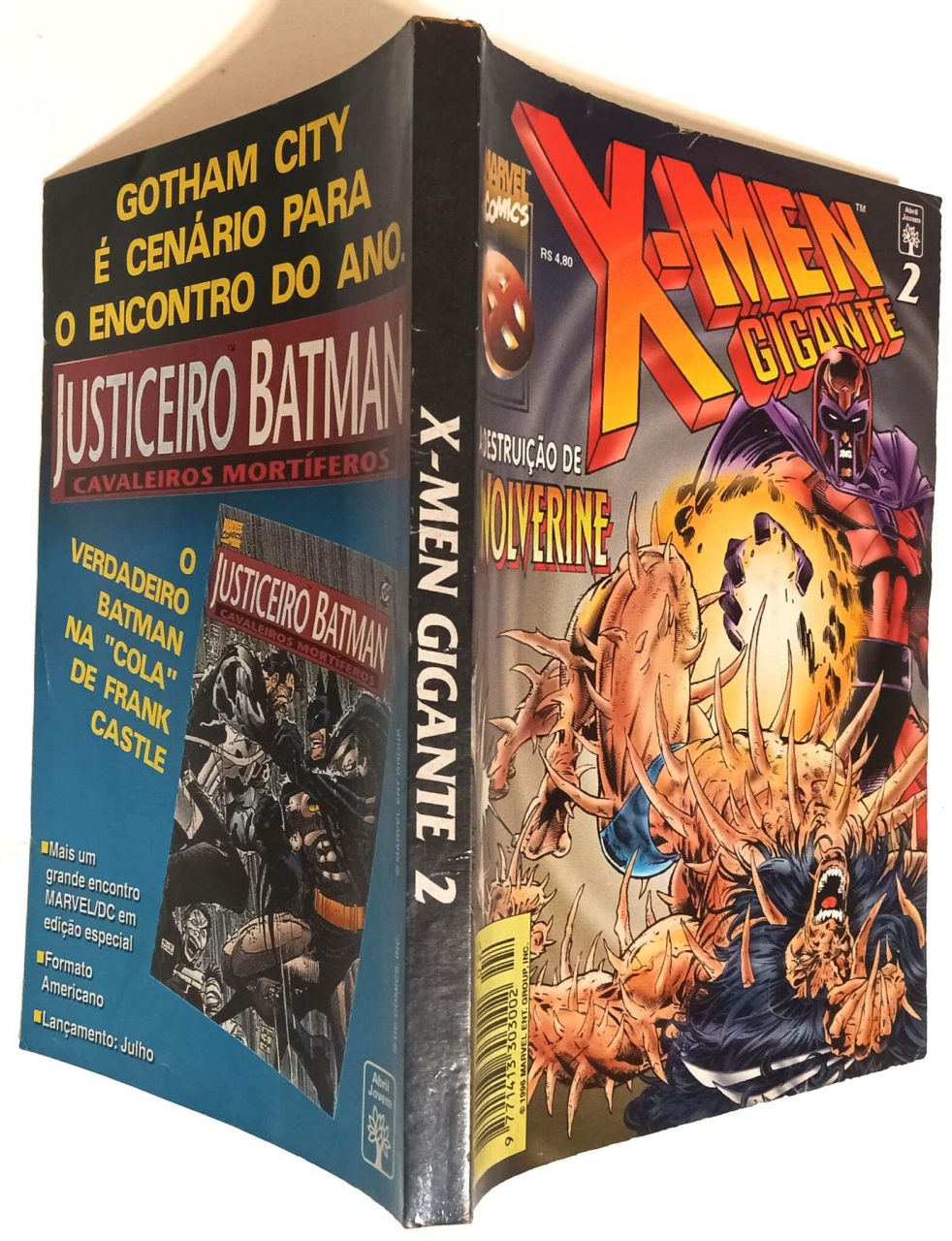 | Casa do Colecionador X-Men Gigante nº2: A Destruição de Wolverine, Abril-1996. HQ/Gibi